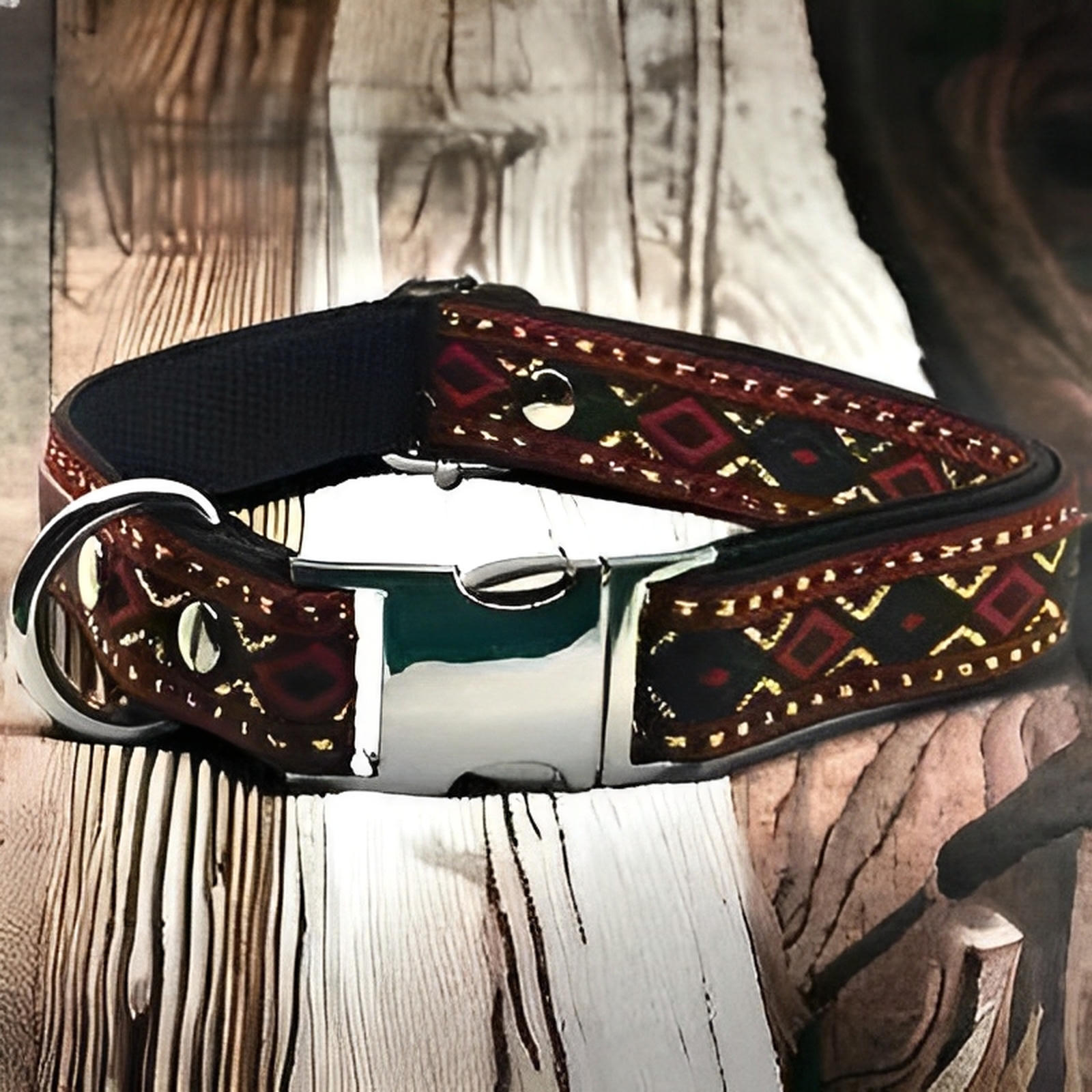 Elysian Paws Engraved Charm Medium Dog Collar